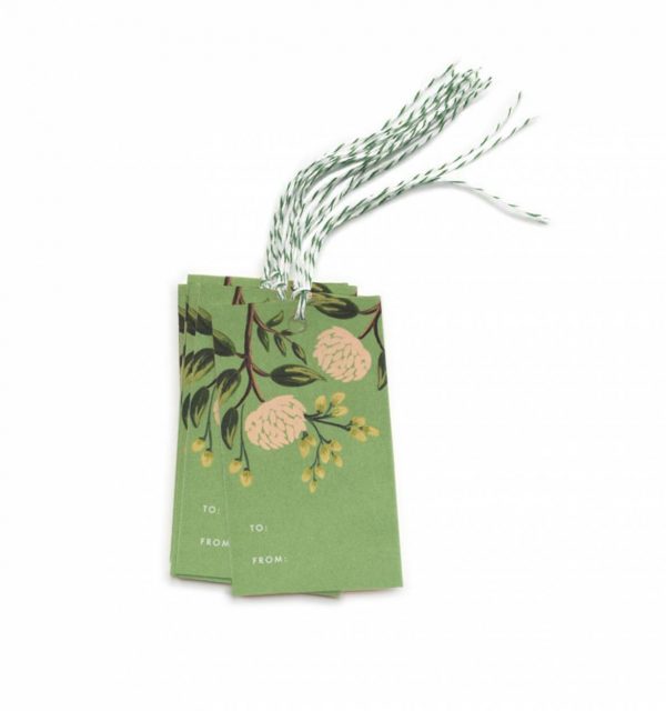 Emerald Peony Gift Tags, Pk of 10