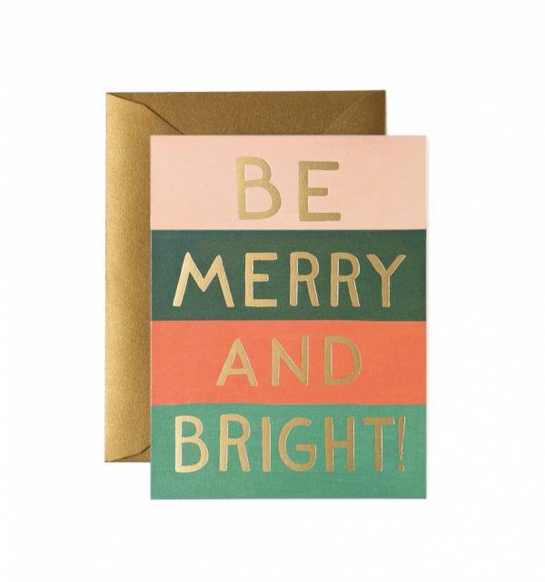 Be Merry and Bright Color Block Card