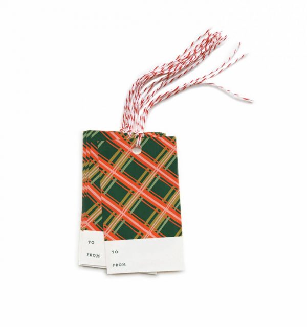 Holiday Plaid Gift Tags
