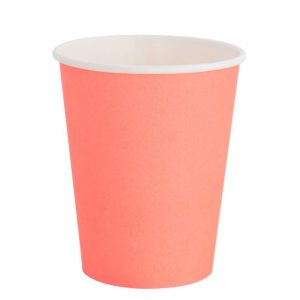 Neon Coral Cups
