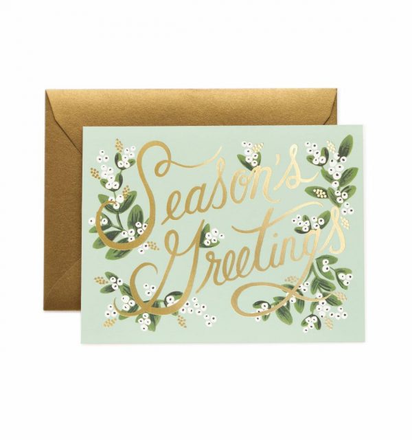Mistletoe Seasons Card