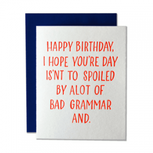 Bad Grammar