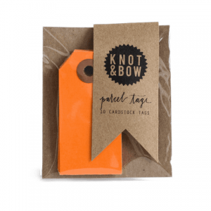Orange Parcel Tags
