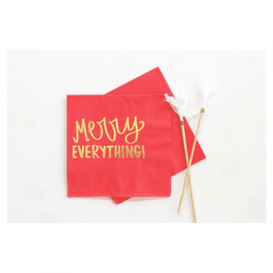 Merry Everything Napkins, Red