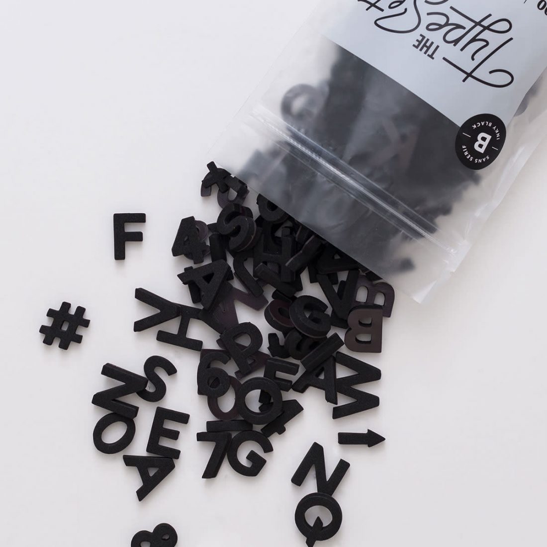 Letter Board Black Typo Market