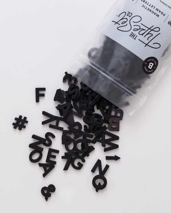 Magnetic Letters - Inky Black