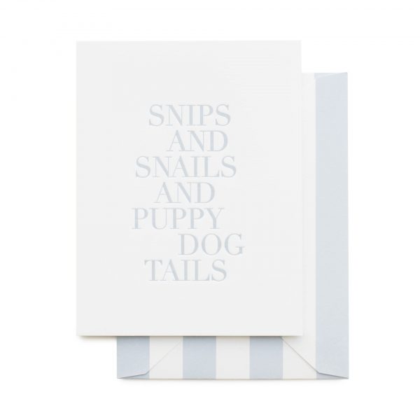 Snips and Snails, Stripe