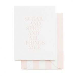 Sugar and Spice, Stripe