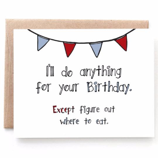 Anything For Your Birthday Typo Market