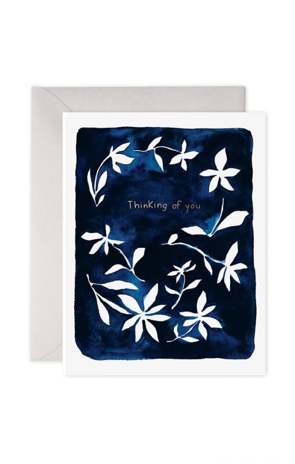 Indigo Flowers Card