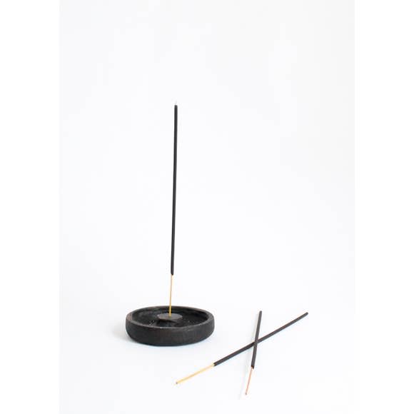 Incense Holder Blackened Oak Typo Market