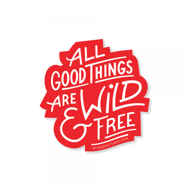 Wild & Free Sticker