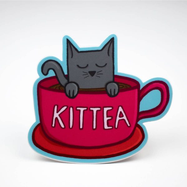 Teacup Cat Sticker