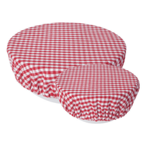 Gingham Bowl Covers, Set/2