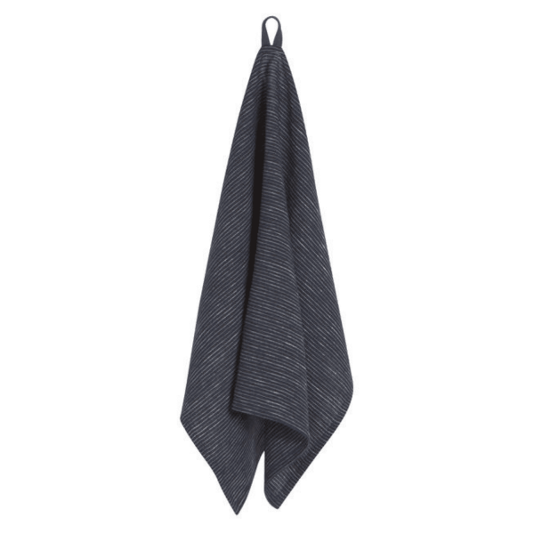Midnight Heirloom Linen Tea Towel