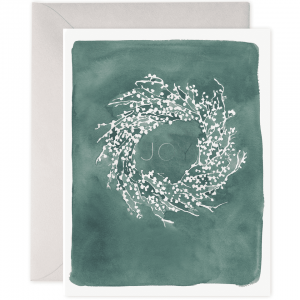 White Berry Wreath Card