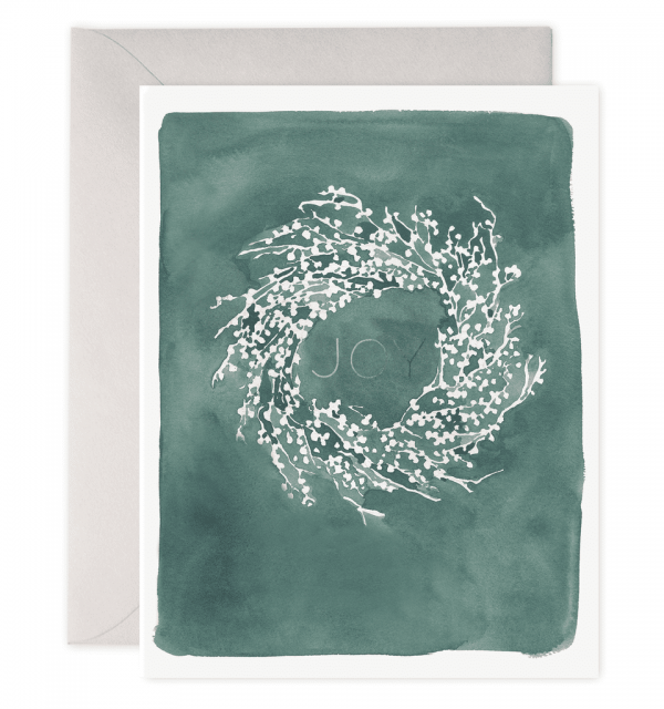 White Berry Wreath Card