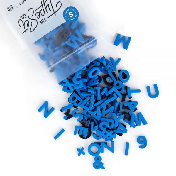 Magnetic Letters - Blue Plate