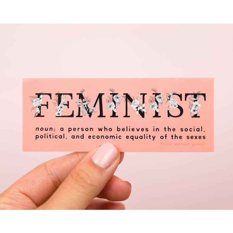 Feminist Definition Sticker Typo Market
