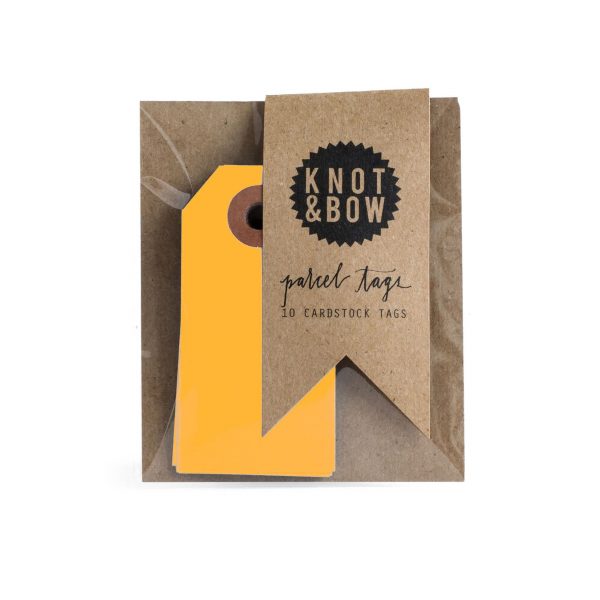Neon Orange Parcel Tags