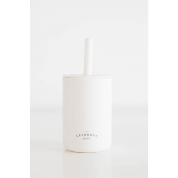 Silicone Straw Cup, Cloud