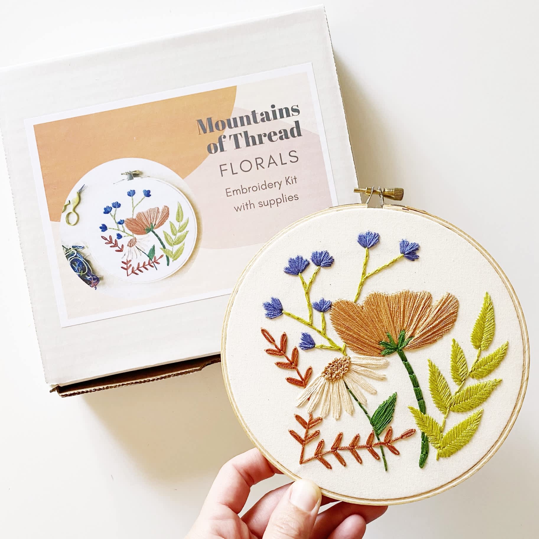 Floral Embroidery Kit Typo Market