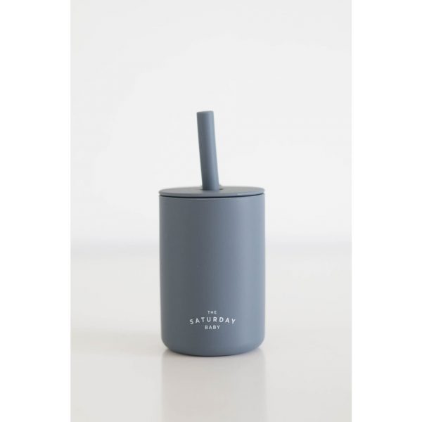 Silicone Straw Cup, Ocean