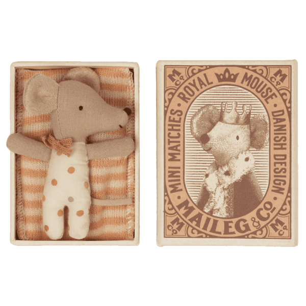Baby Girl Mouse in Matchbox