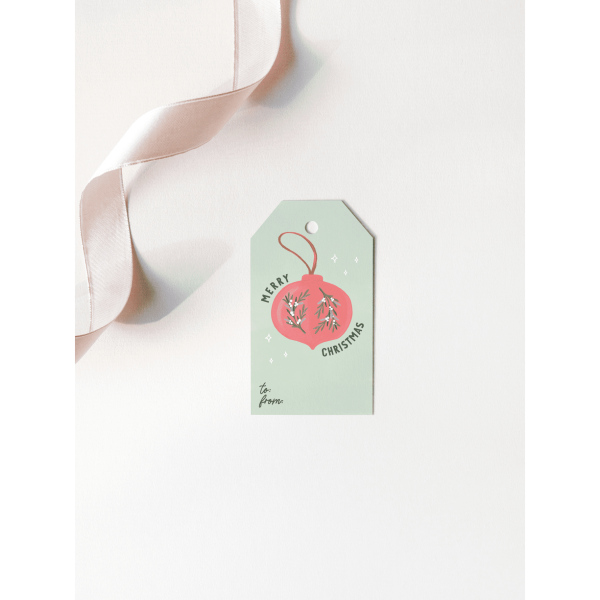 Christmas Ornament Gift Tag Set
