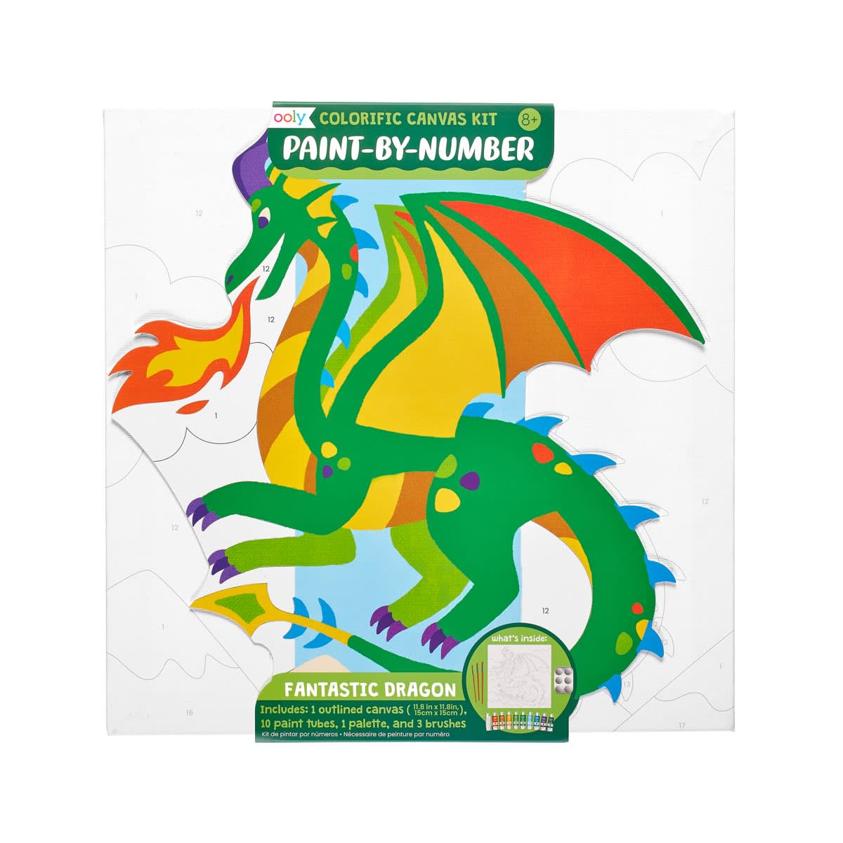 Paint By Number Kit Fantastic Dragon Typo Market