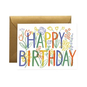 Brushstroke Birthday Card