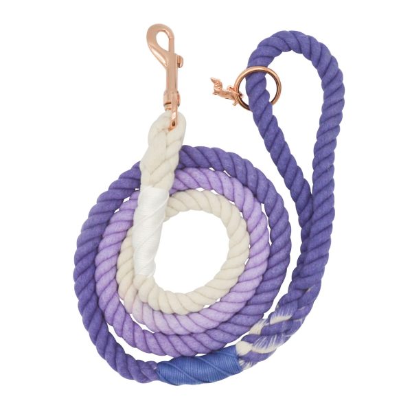 Rope Leash, Ombre Purple