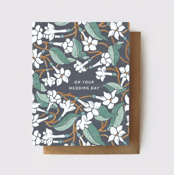 Jessamine Floral Wedding Card