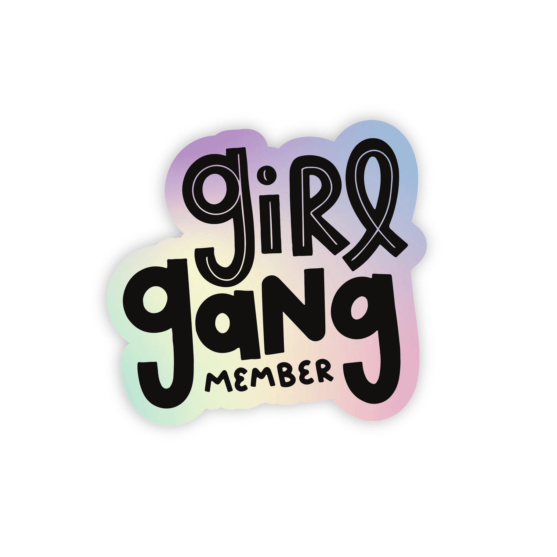 Girl Gang Sticker Typo Market