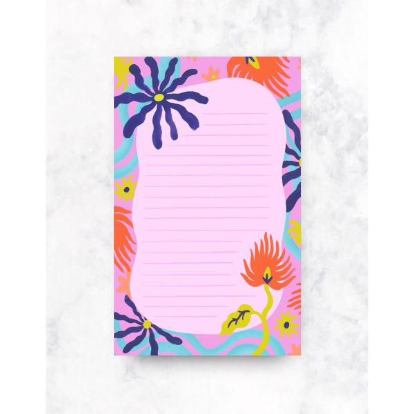 Fantasy Flowers Note Pad
