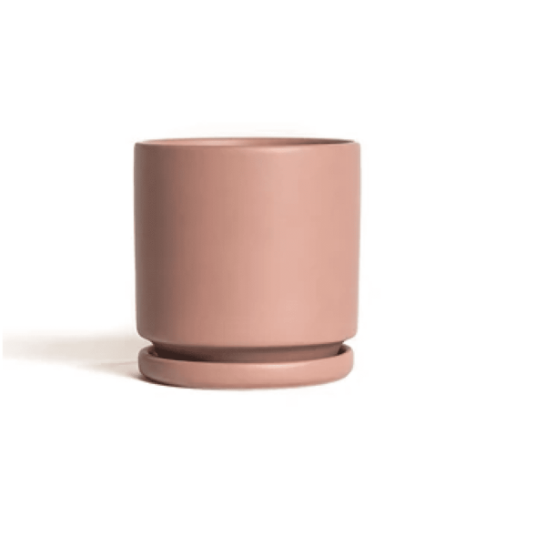 Cylinder Pot, Dusty Rose