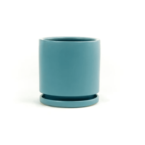 Cylinder Pot, Antique Teal
