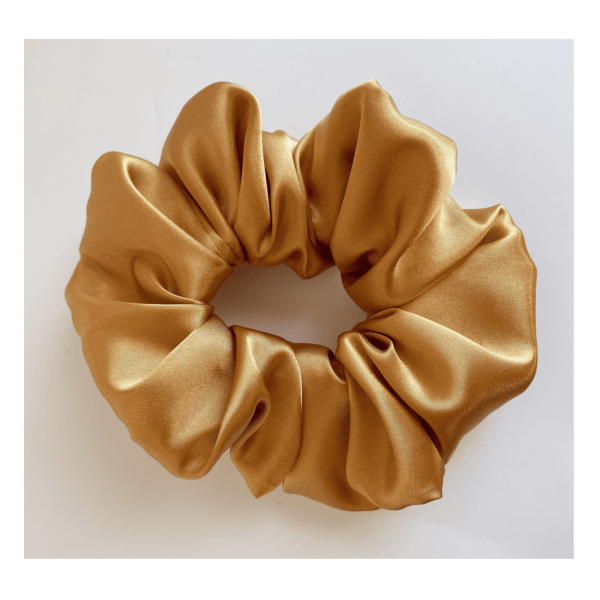 Amber Satin Scrunchie