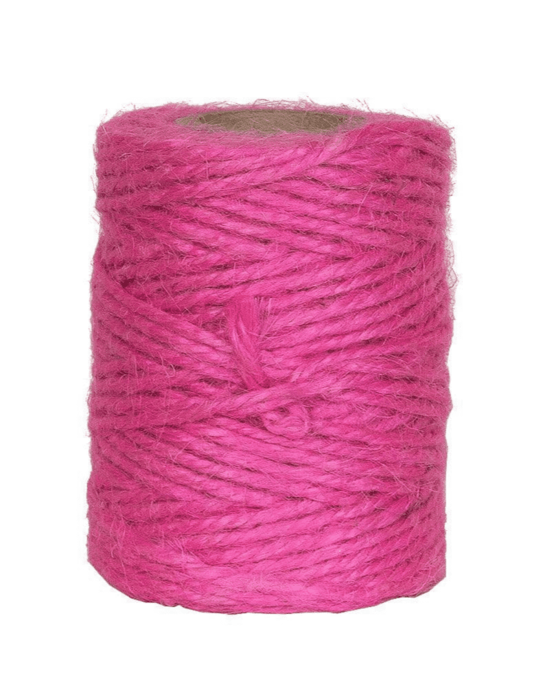 Hot Pink Jute Twine Typo Market