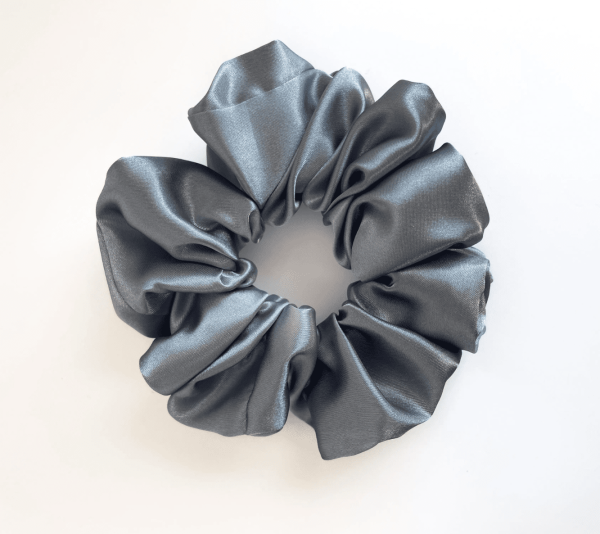 Sterling Satin Scrunchie
