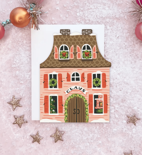 Santa House Card