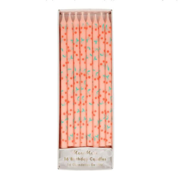 Cherry Pattern Candles
