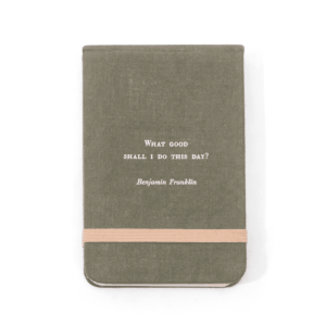 Fabric Notebook, Benjamin Franklin
