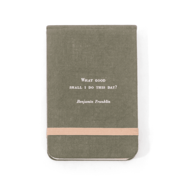 Fabric Notebook, Benjamin Franklin