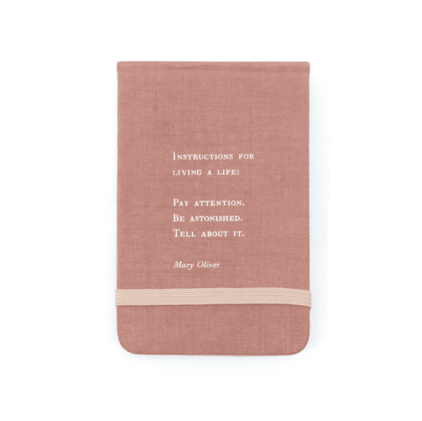 Fabric Notebook, Mary Oliver