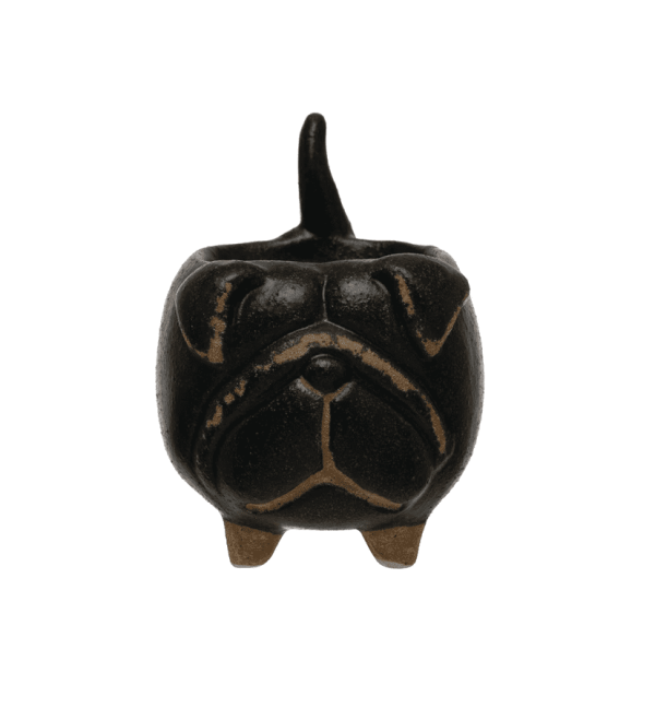 Stoneware Dog Ring Holder