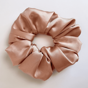 Rose Gold Satin Scrunchie