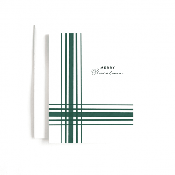 Green Merry Christmas Card
