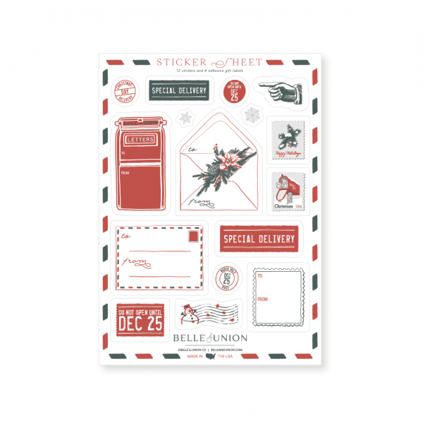 Holiday Mail Sticker Sheet