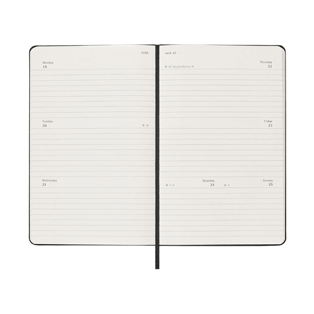 2023 Weekly Horizontal Planner Typo Market